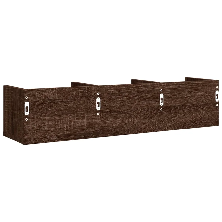 Armoires murales 2pcs chêne marron 75x18x16,5cm bois ingénierie - 8
