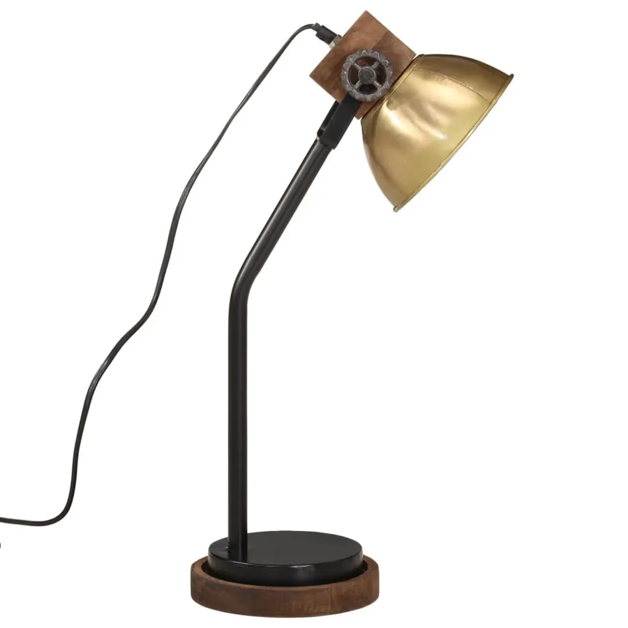Lampe de bureau 25 W laiton antique 18x18x60 cm E27 - 4