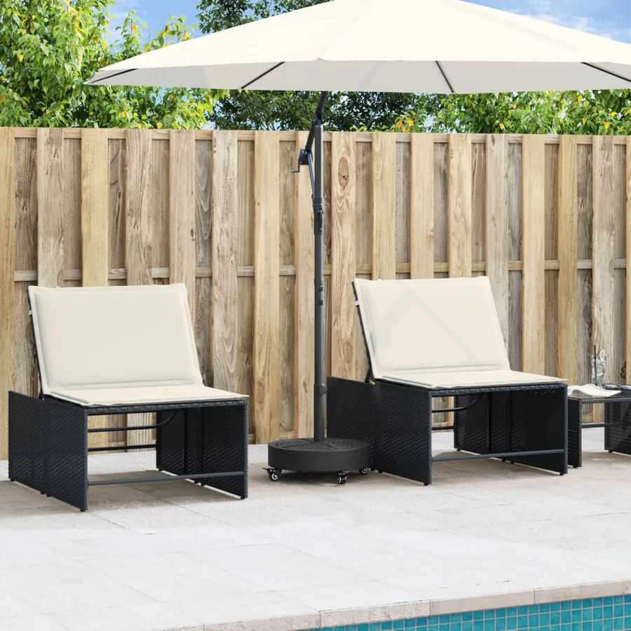 Base de parasol avec roues pour mâts Ø38 / 48 mm 27 kg rond - 3