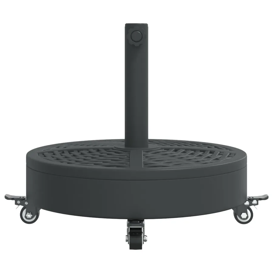 Base de parasol avec roues pour mâts Ø38 / 48 mm 27 kg rond - 4