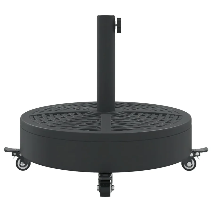 Base de parasol avec roues pour mâts Ø38 / 48 mm 27 kg rond - 5