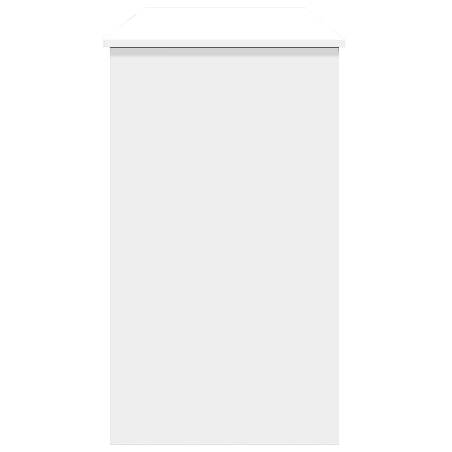 Coiffeuse avec miroir blanc 100x45x76 cm - 6