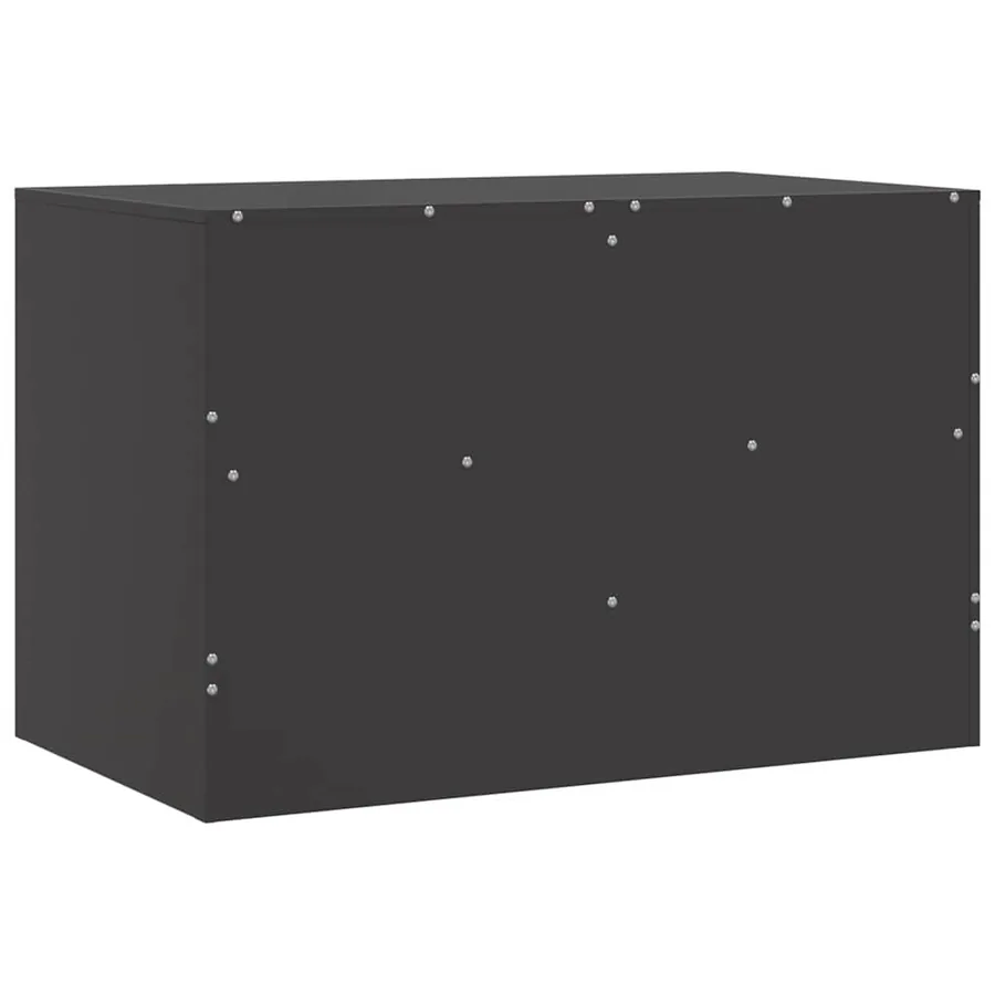 Meubles TV 2 pcs noir 67x39x44 cm acier - 9