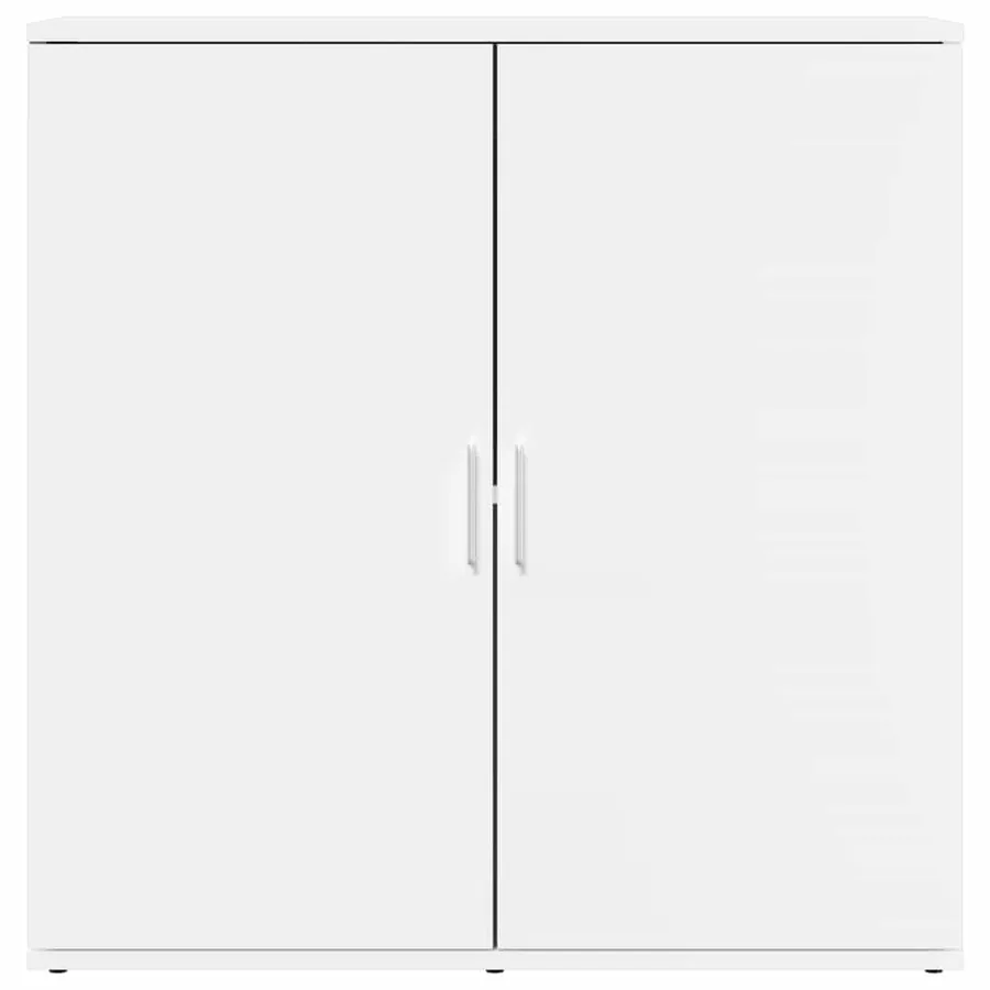 Buffet blanc 79x38x80 cm bois d’ingénierie - 5