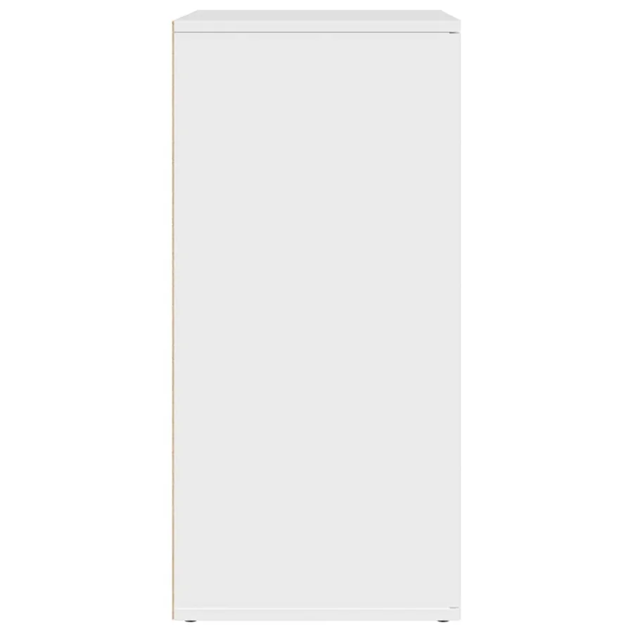 Buffet blanc 79x38x80 cm bois d’ingénierie - 7
