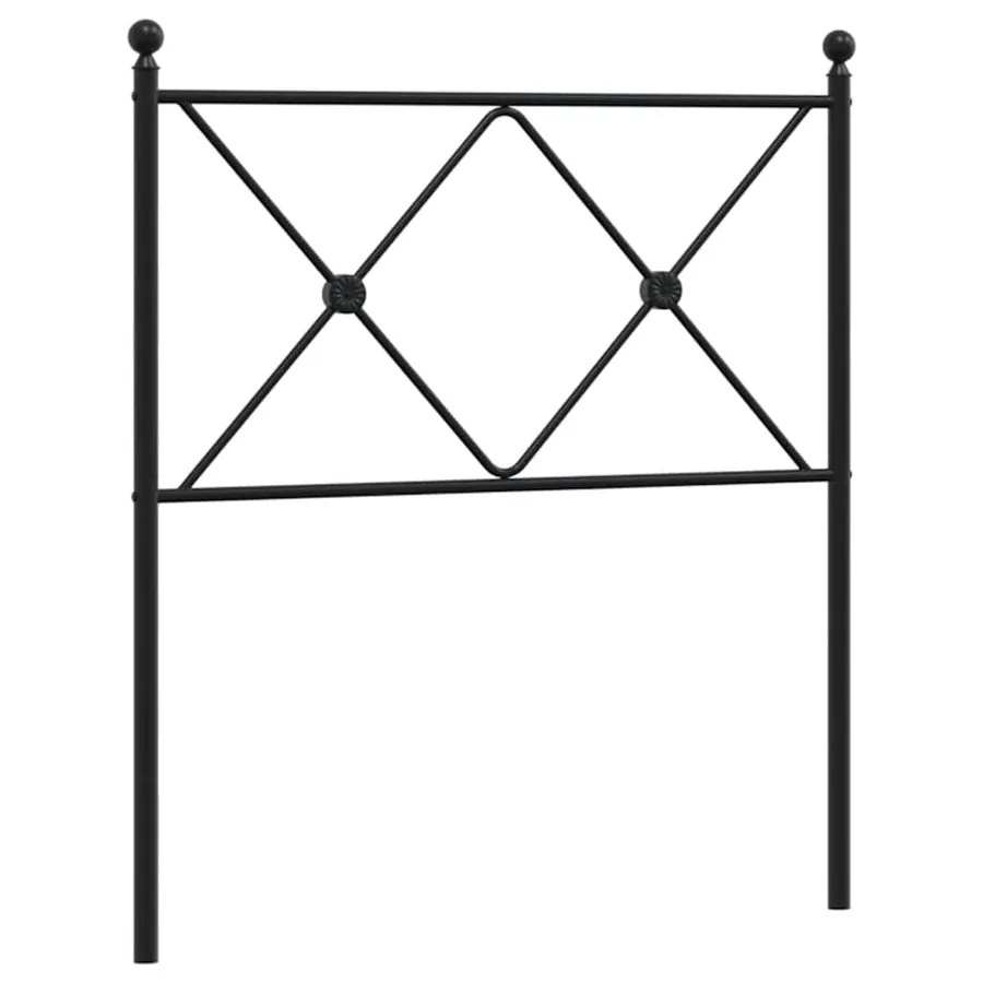 Tête de lit de remplacement métal noir 75 cm - 2