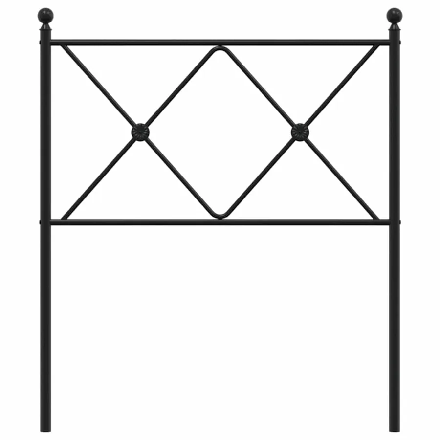 Tête de lit de remplacement métal noir 75 cm - 4