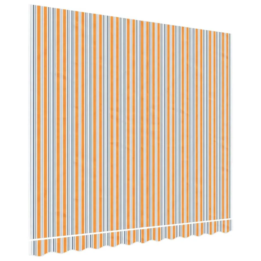 Tissu de remplacement pour auvent orange et bleu 3x2,5 m polyester - 2