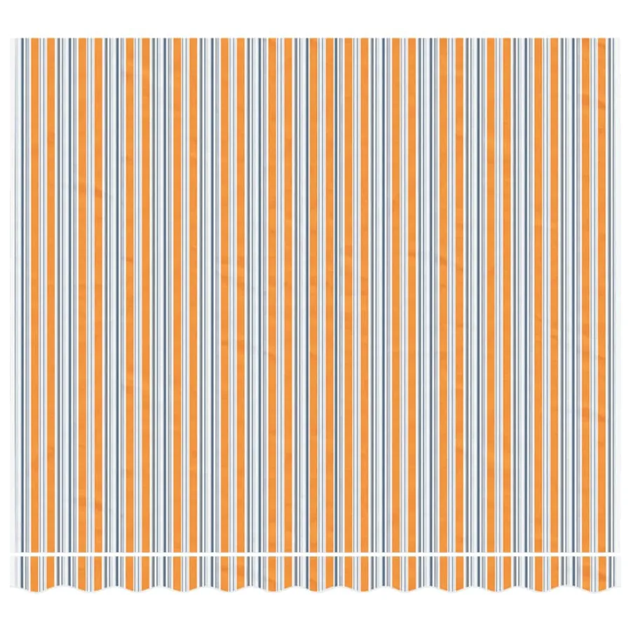 Tissu de remplacement pour auvent orange et bleu 3x2,5 m polyester - 3