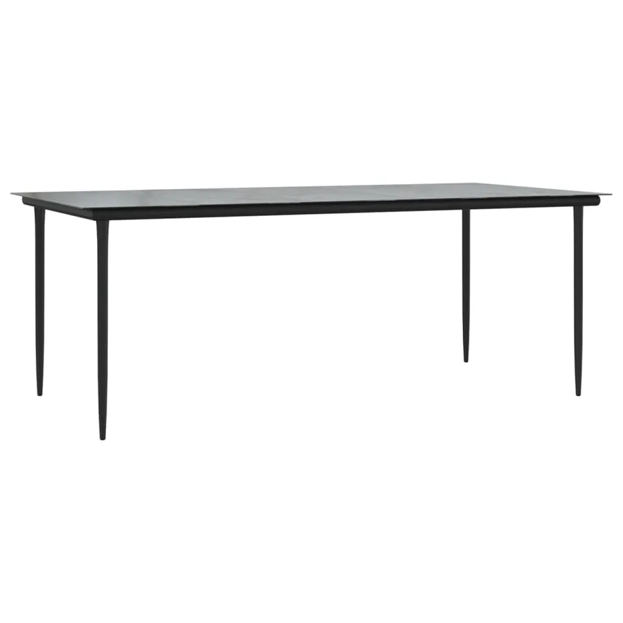 Ensemble à manger de jardin et coussins 7 pcs marron rotin - 7