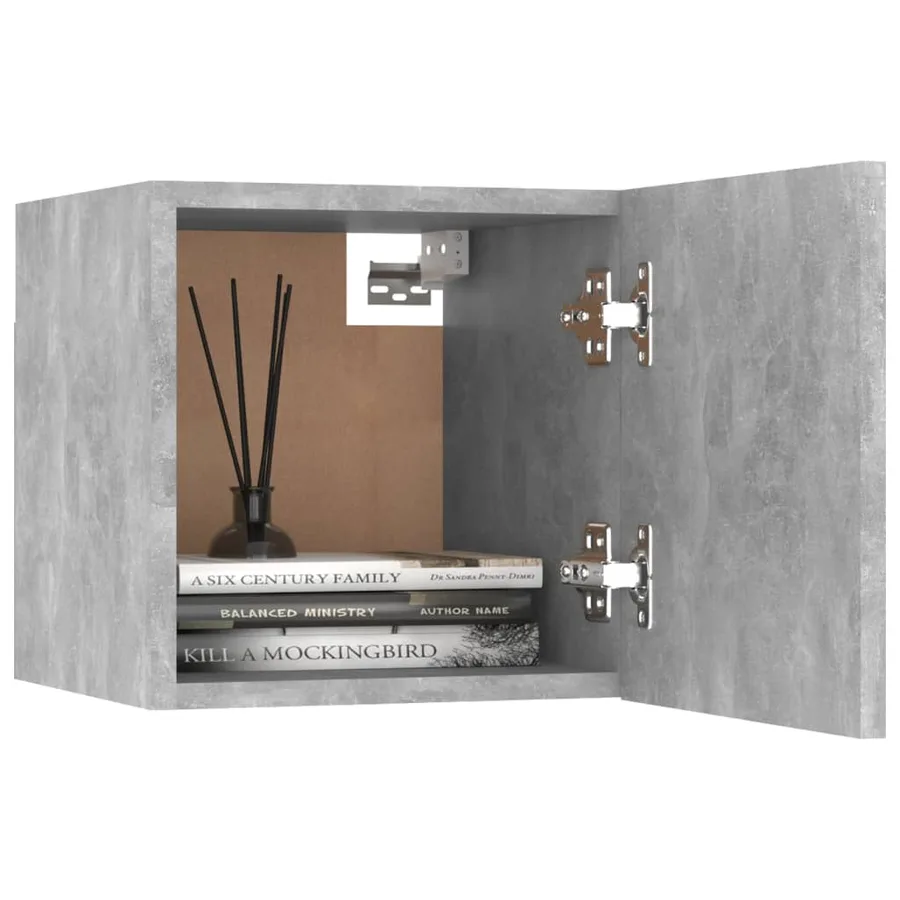Ensemble de meubles TV 8 pcs Gris béton Bois d'ingénierie - 8