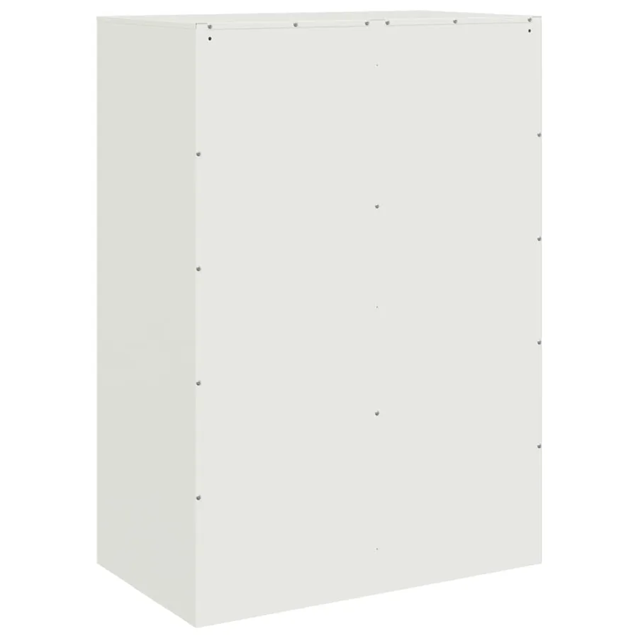Buffet haut blanc 67x39x95 cm acier - 8