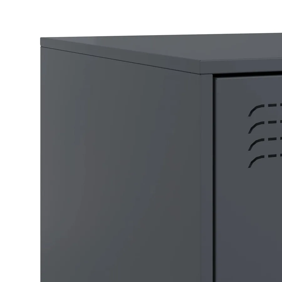Tables de chevet 2 pcs anthracite 34,5x39x62 cm acier - 10