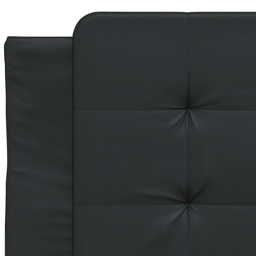 Cadre de lit sans matelas Zadar noir 80x200 cm similicuir - 10