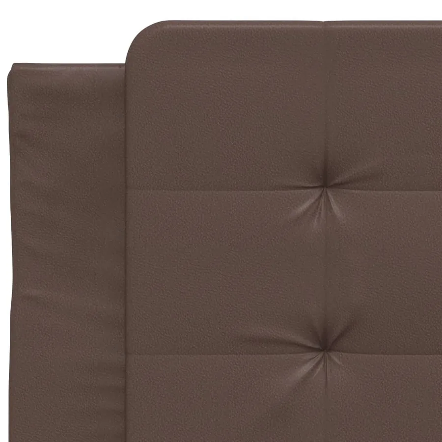 Cadre de lit avec LED sans matelas Zadar marron 100x200 cm - 11