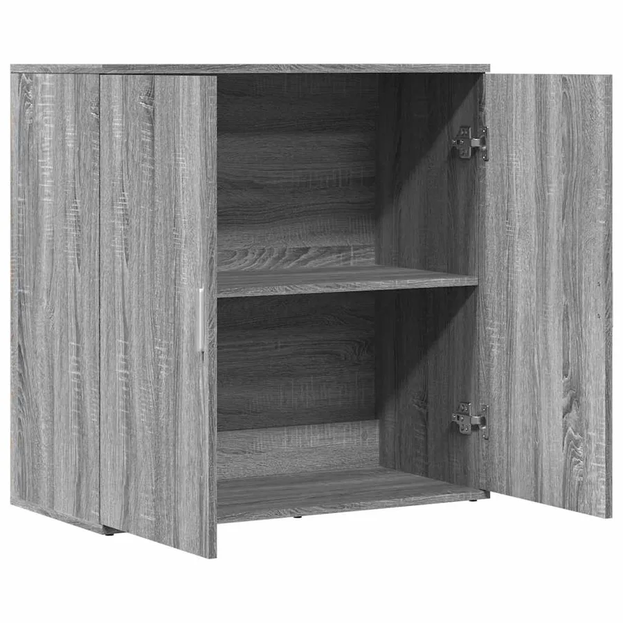 Buffet sonoma gris 79x38x80 cm bois d'ingénierie - 6