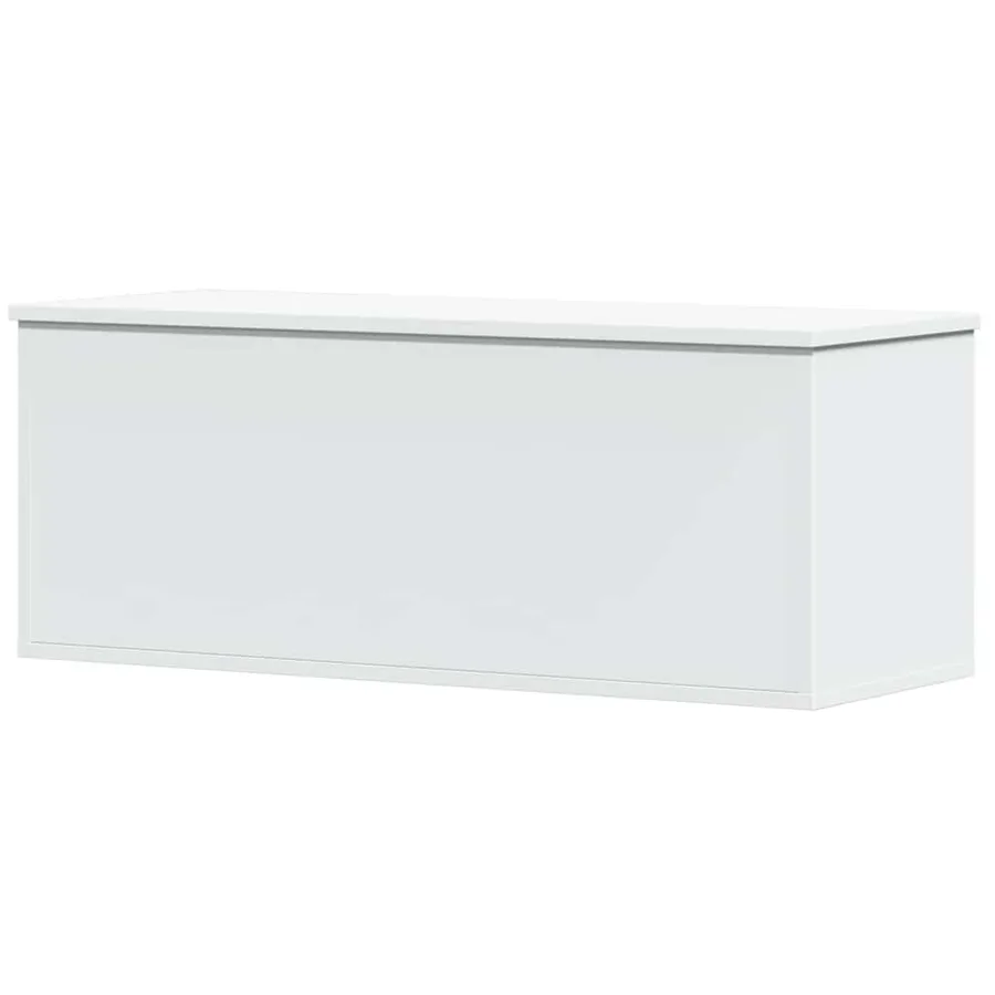 Boîte de rangement blanc 90x35x35 cm bois d'ingénierie - 2