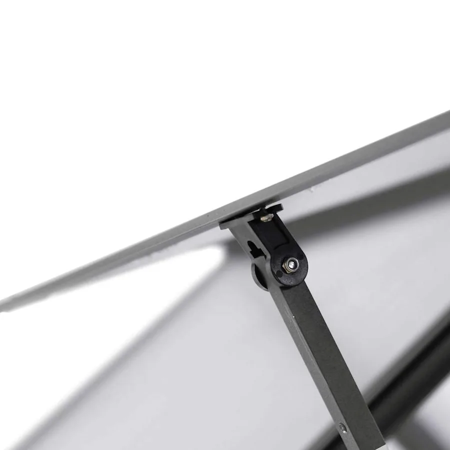 Serre avec cadre de base anthracite 334x169x202 cm aluminium - 8