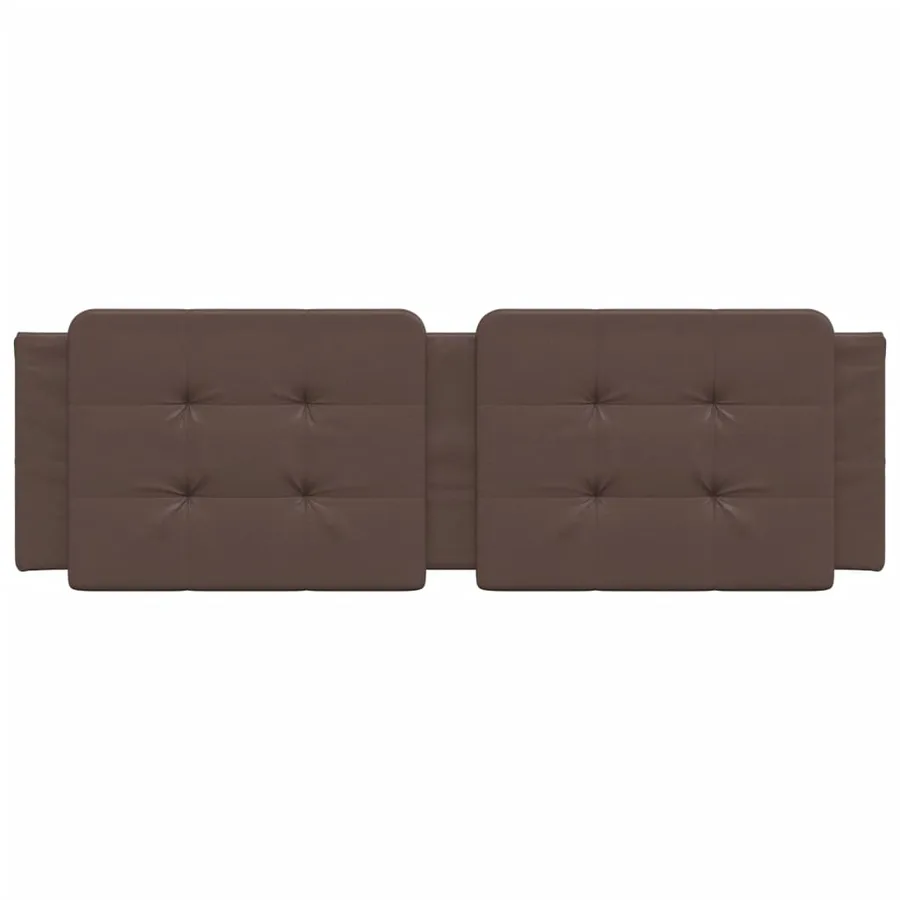 Coussin de tête de lit Zadar marron 160 cm similicuir - 4