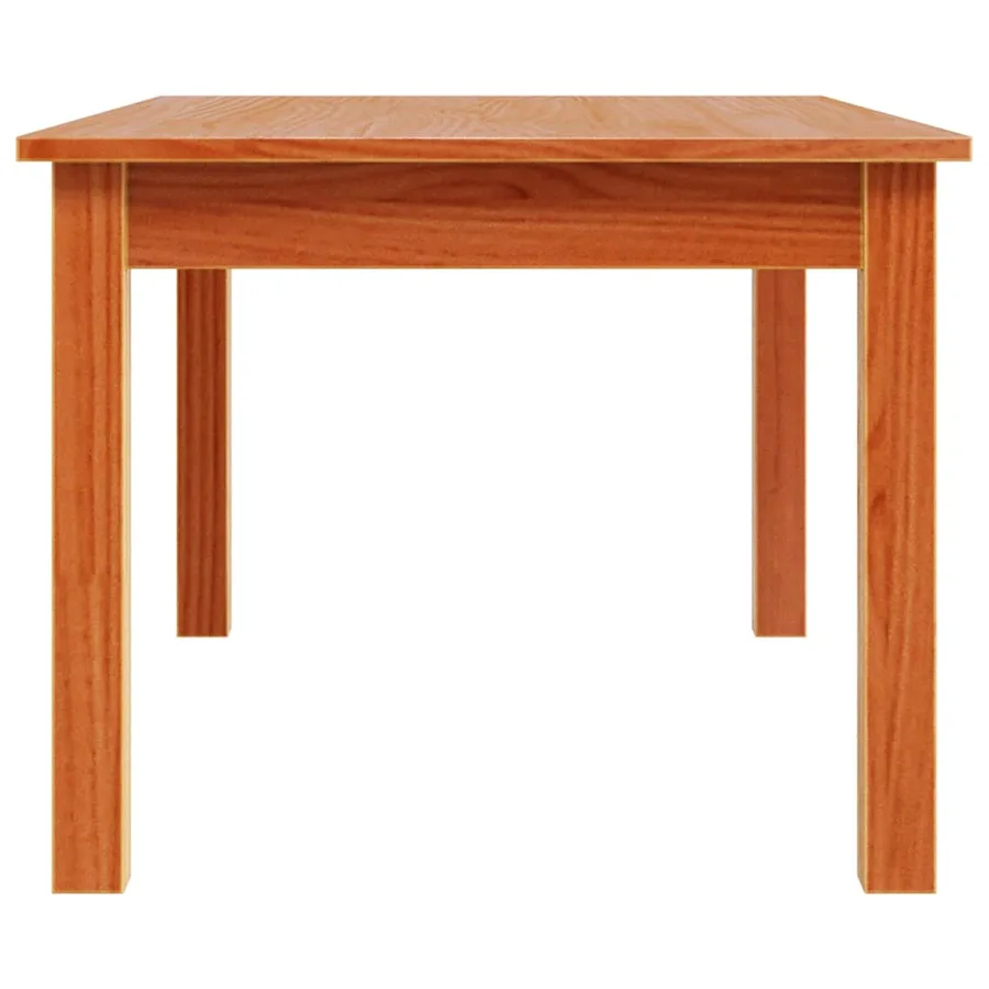 Table basse cire marron 80x50x40 cm bois massif de pin - 6
