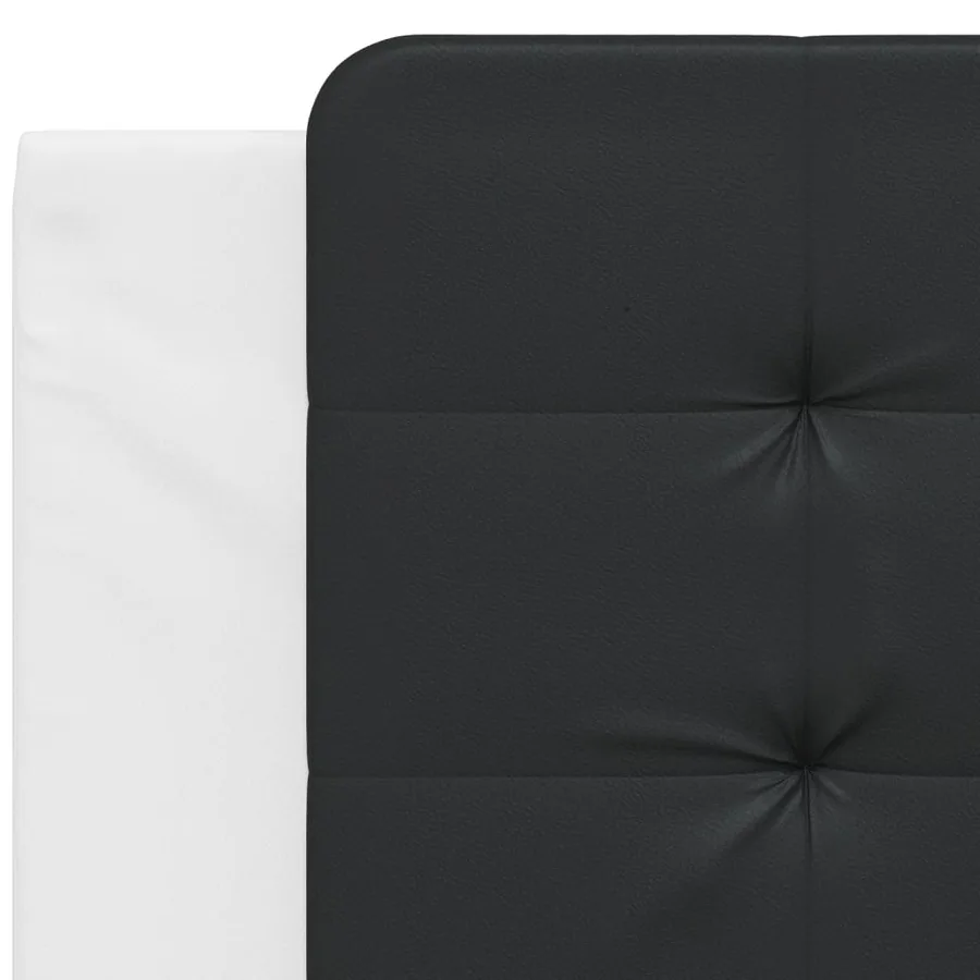 Coussin de tête de lit Zadar noir et blanc 100 cm similicuir - 7