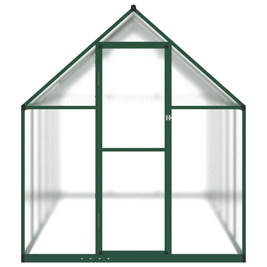 Serre avec cadre de base vert 334x169x195 cm aluminium - 3