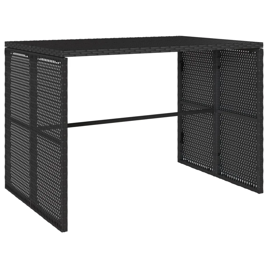 Ensemble à manger de jardin avec coussins 3 pcs Noir - 8