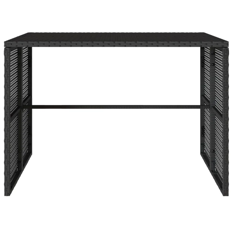 Ensemble à manger de jardin avec coussins 3 pcs Noir - 9