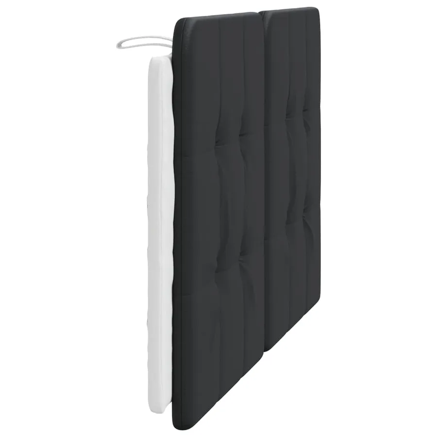 Coussin de tête de lit Zadar noir et blanc 120 cm similicuir - 5