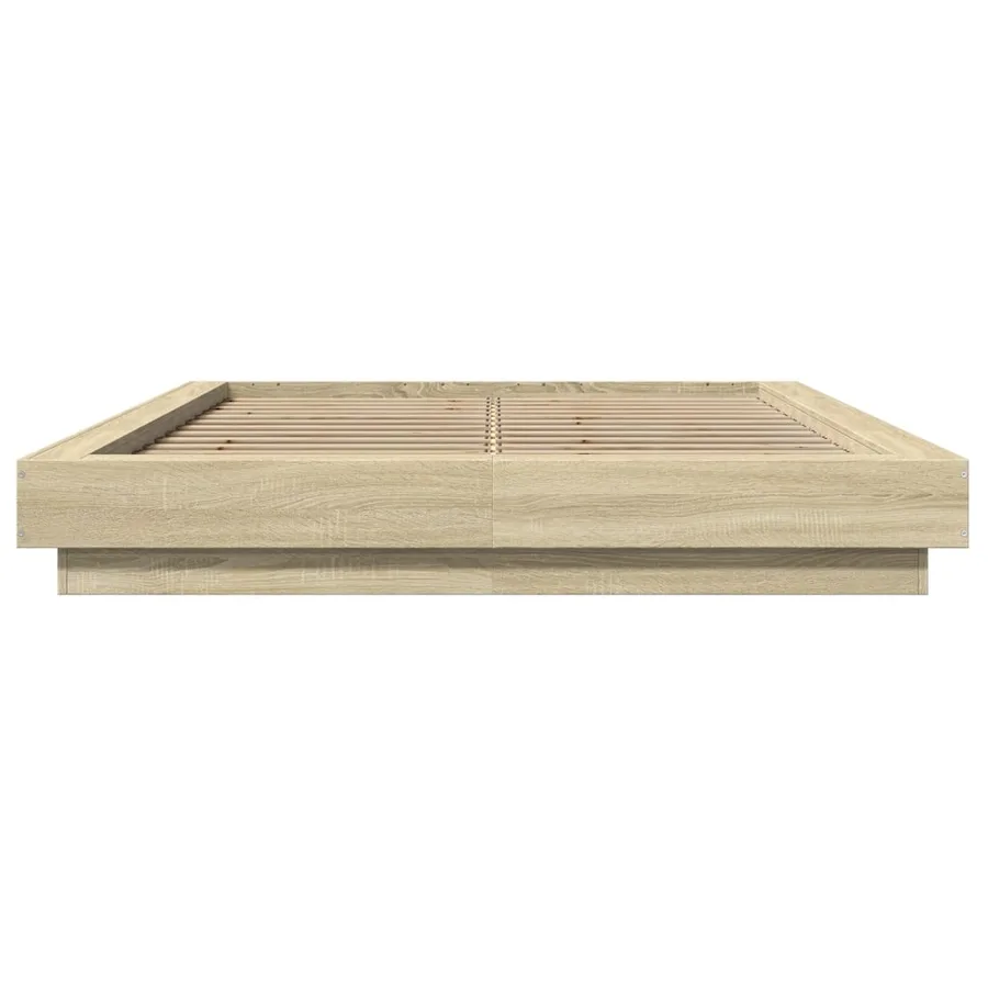Cadre de lit sans matelas chêne sonoma 120x200 cm - 4