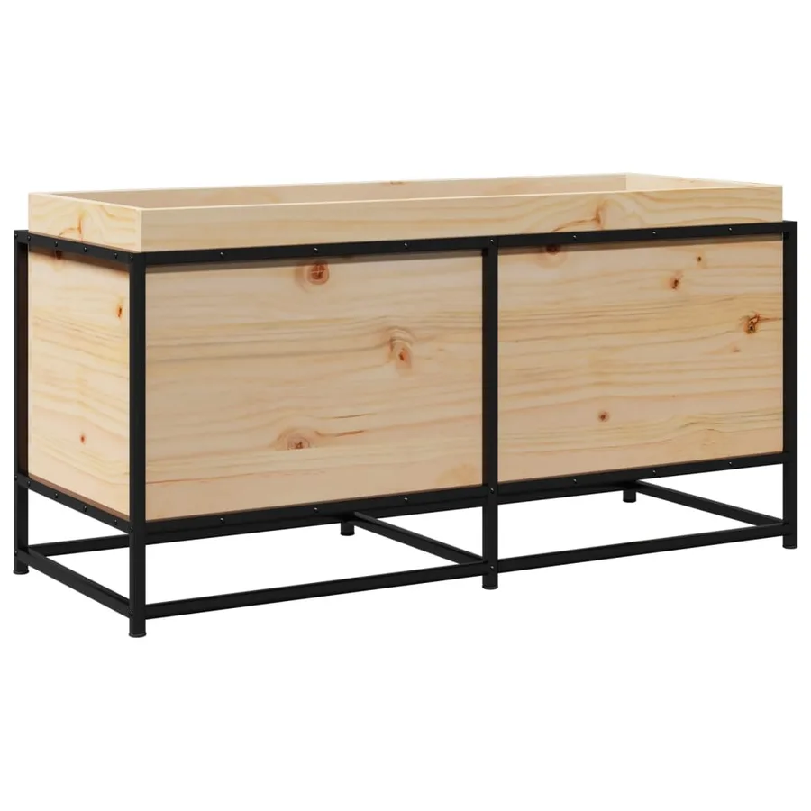Jardinière 100x40x50 cm bois de pin massif - 7