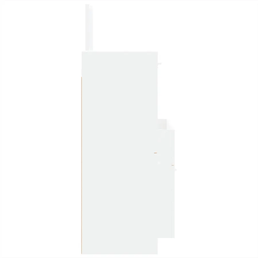 Ensemble de meubles salle de bain 3 pcs blanc bois d'ingénierie - 6