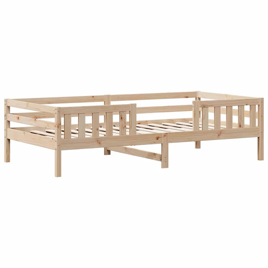 Cadre de lit sans matelas 90x190 cm bois de pin massif - 3