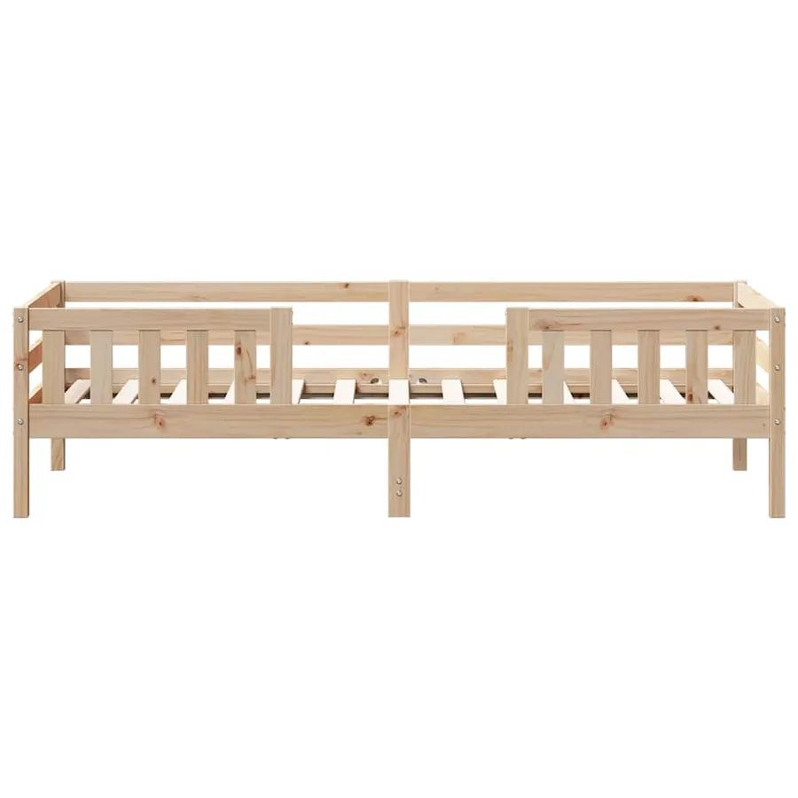 Cadre de lit sans matelas 90x190 cm bois de pin massif - 4