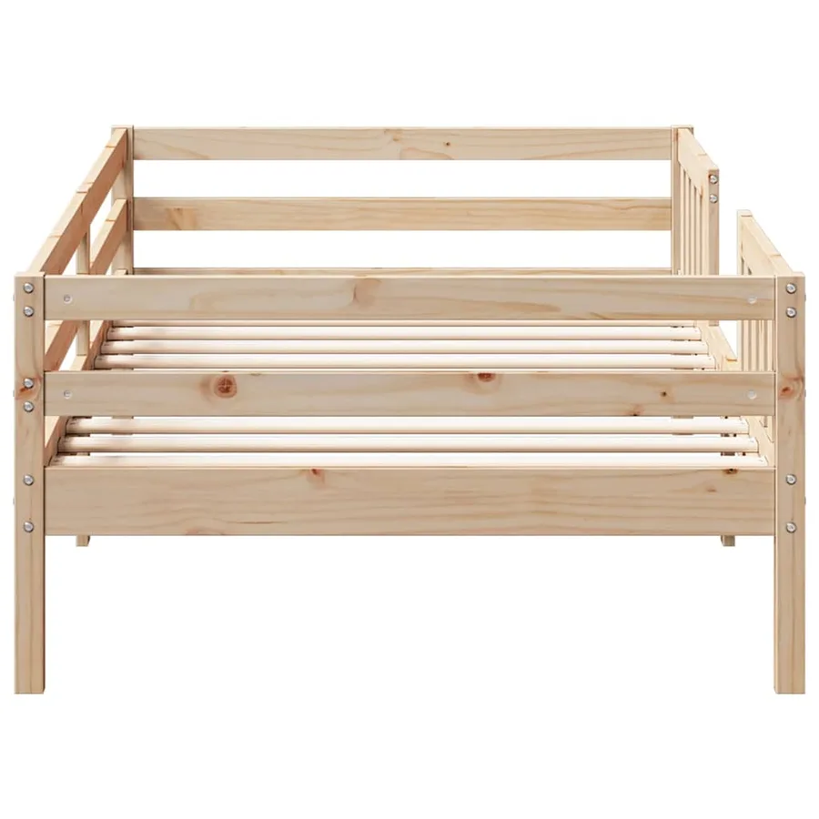 Cadre de lit sans matelas 90x190 cm bois de pin massif - 5