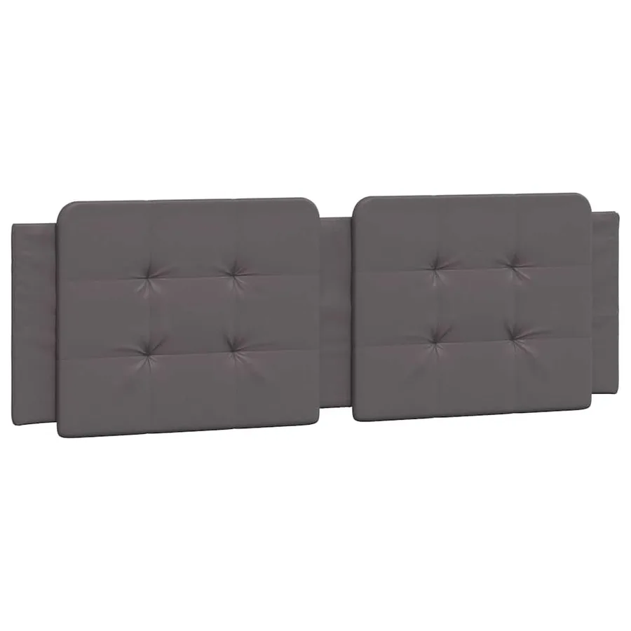 Cadre de lit sans matelas Zadar gris 160x200 cm similicuir - 8