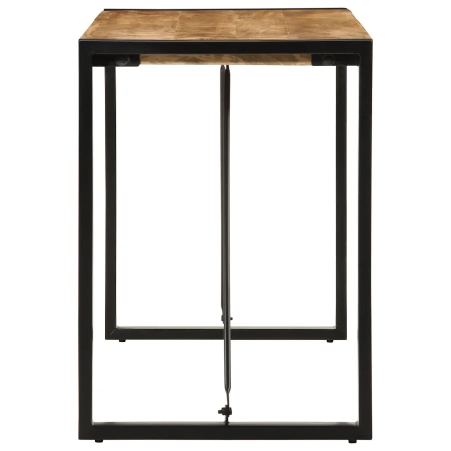 Table à manger 120x55x76 cm bois de manguier massif brut - 3