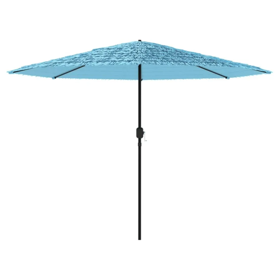 Parasol de jardin avec mât en acier bleu 388x388x248 cm - 4