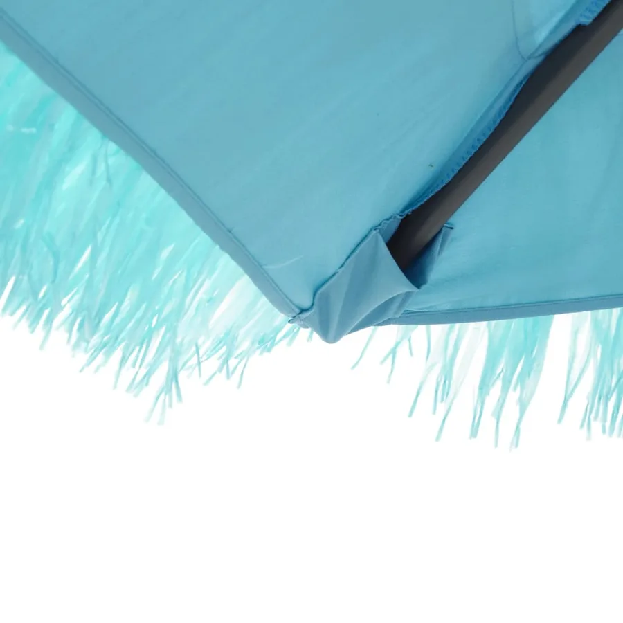 Parasol de jardin avec mât en acier bleu 388x388x248 cm - 9