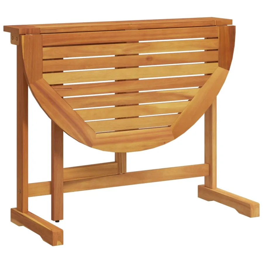 Table pliable de balcon 90x60x72 cm bois d'acacia solide - 7