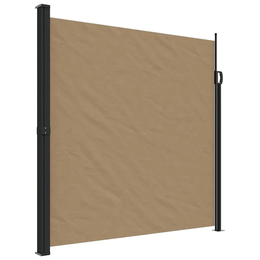 Auvent latéral rétractable taupe 200x500 cm - 2