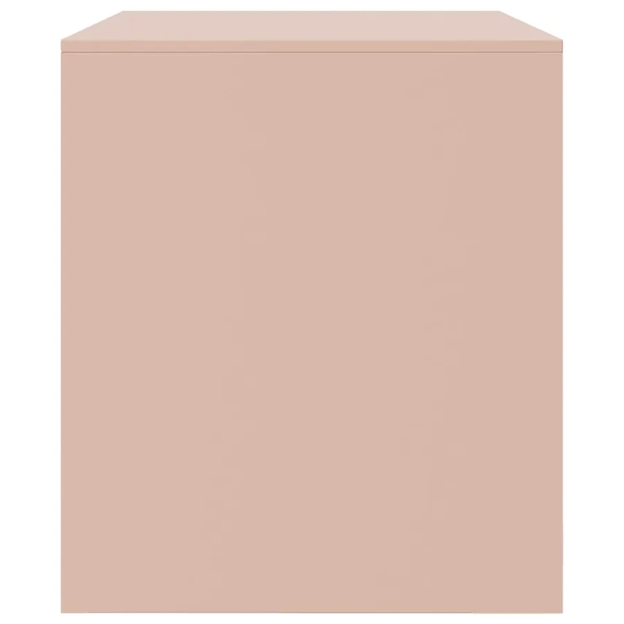 Meuble TV rose 67x39x44 cm acier - 8