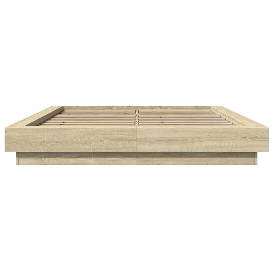 Cadre de lit avec lumières LED sans matelas 120x200 cm - 5