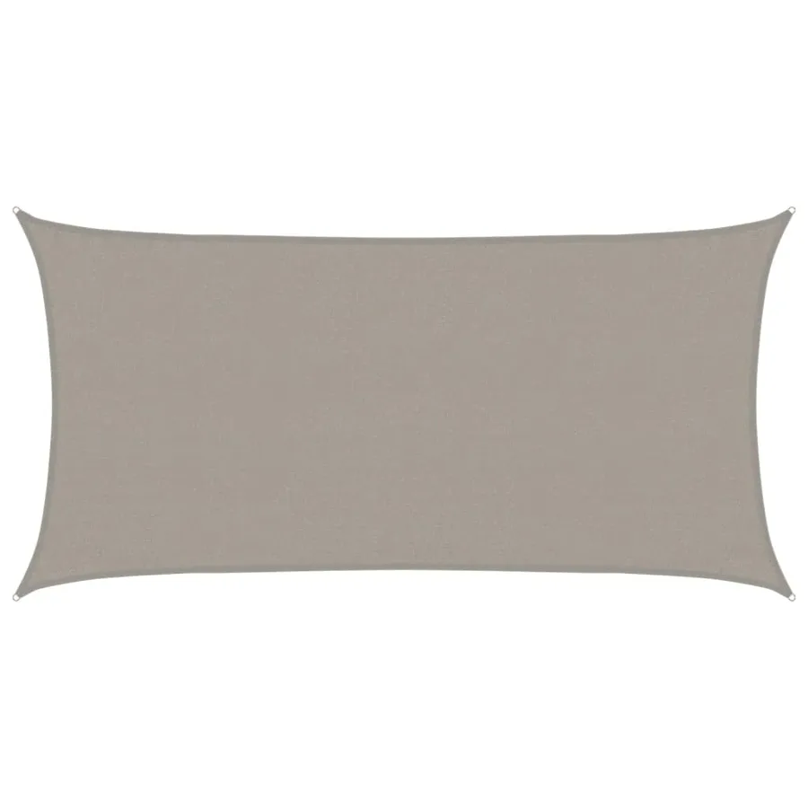 Voile d'ombrage 160 g/m² rectangulaire gris clair 3x6 m PEHD - 2