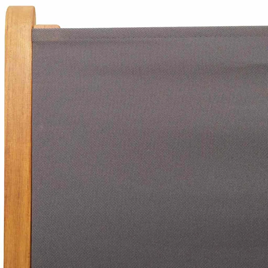 Ensemble à manger de jardin 7 pcs anthracite tissu bois massif - 10