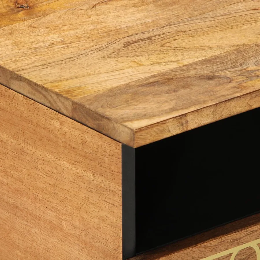 Table basse 80x54x40 cm bois de manguier massif - 7