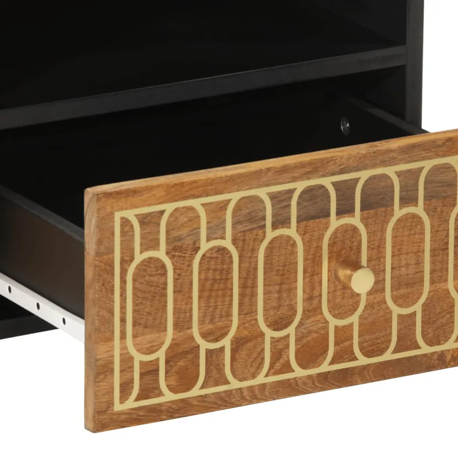 Table basse 80x54x40 cm bois de manguier massif - 8