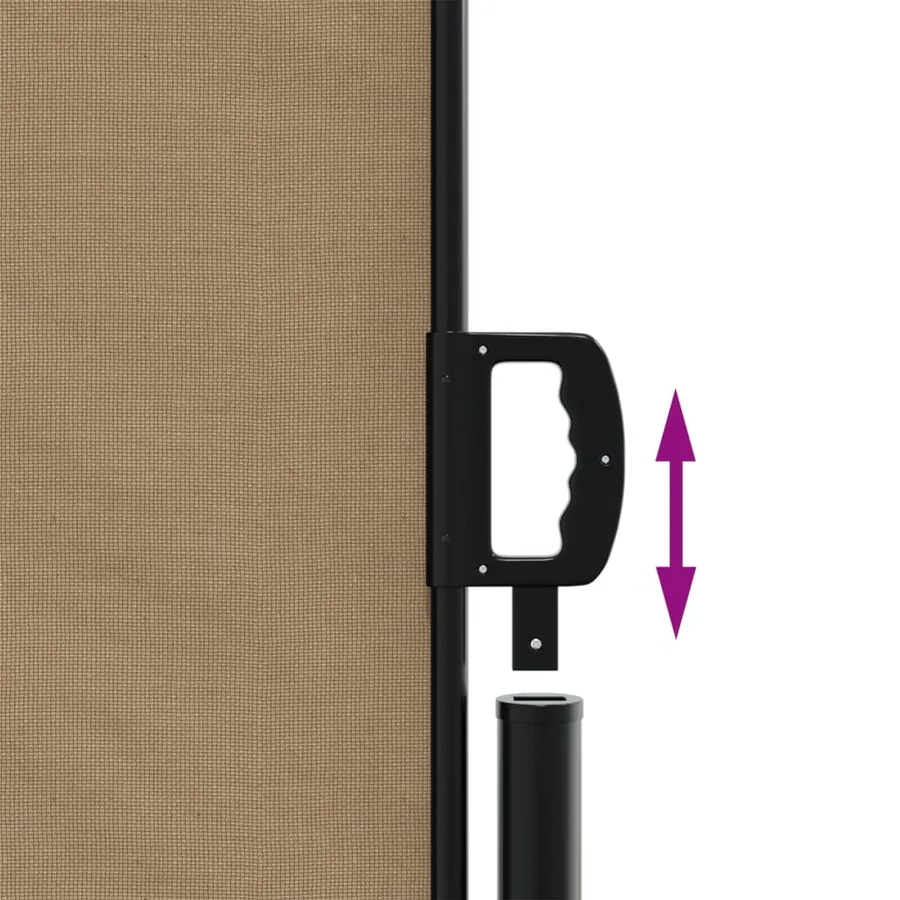 Auvent latéral rétractable taupe 160x1200 cm - 6