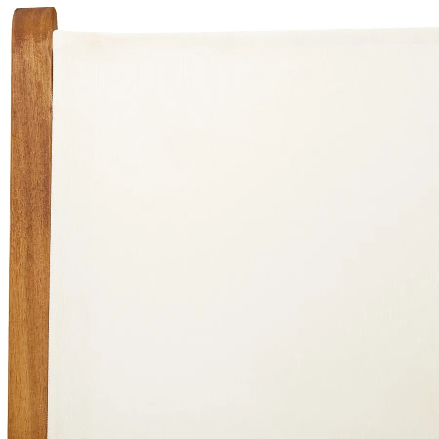 Chaises inclinables de jardin lot de 8 tissu et bois massif - 9