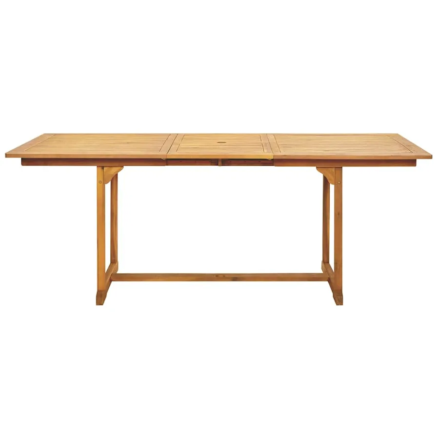 Ensemble à Manger de jardin 7pcs noir polypropylène bois massif - 6